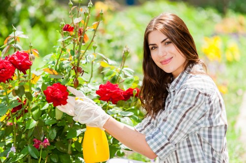 Eco-friendly landscaping with recycling and circular material recovery