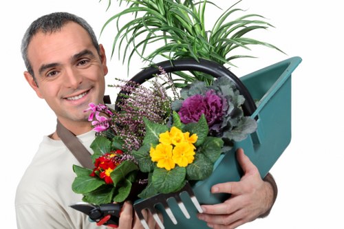 Professional landscaping in Limehouse with balanced planting and structure